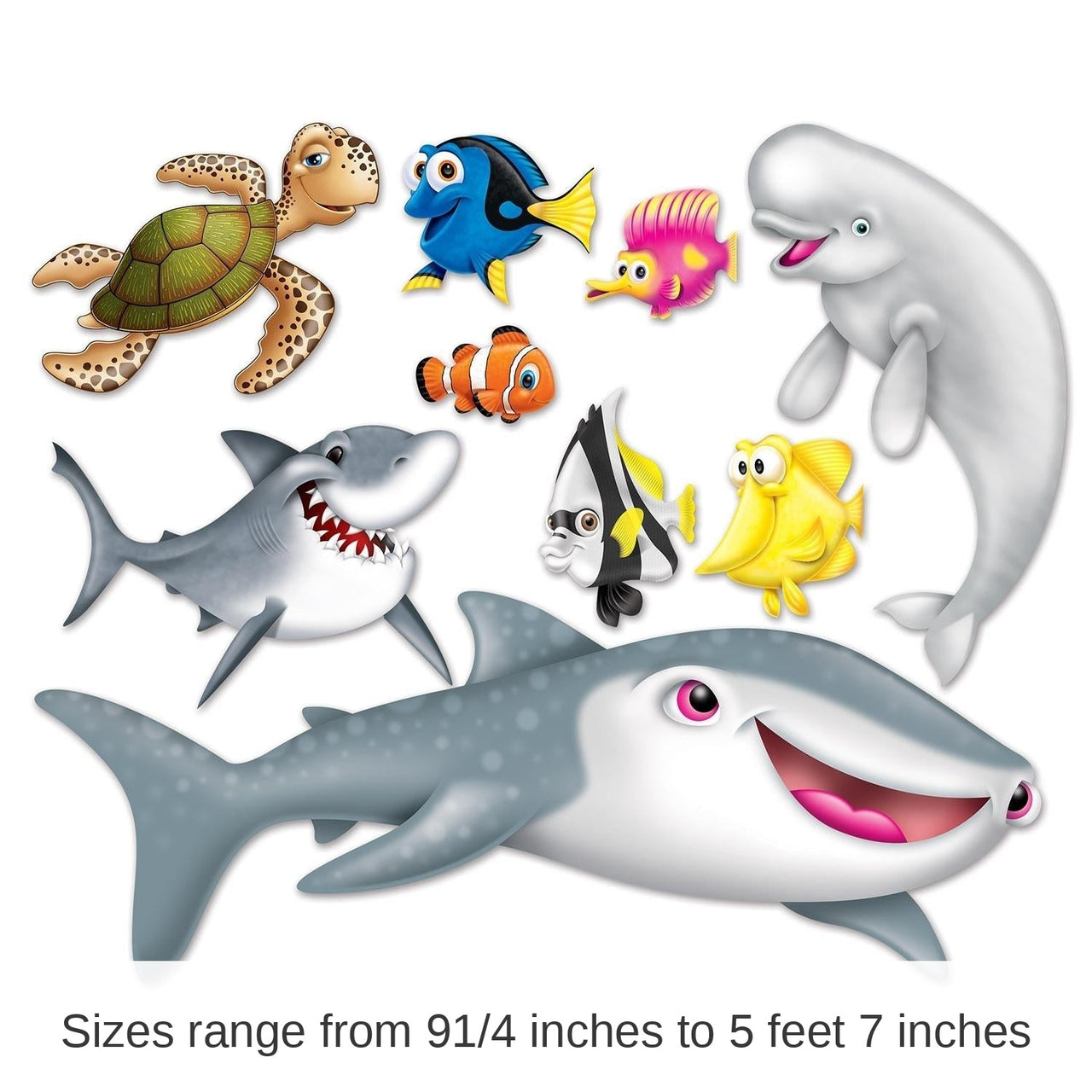 54 Piece Bulk Under The Sea Party Props