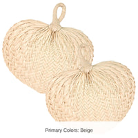 6 Pack Bulk Luau Party Raffia Fans