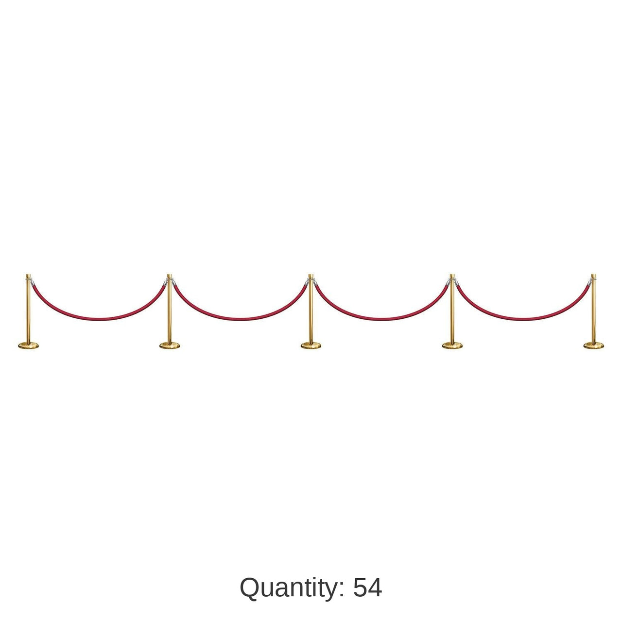 54 Piece Bulk Stanchion Prop Wall Decorations