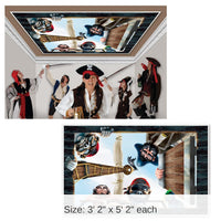 6 Pack Bulk Pirate Party Insta-View Decoration