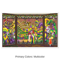 6 Pack Bulk Mardi Gras Insta-View Decoration