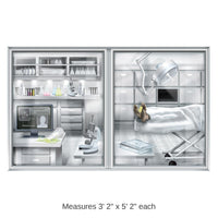 6 Pack Bulk PSI Laboratory/Morgue Party Insta-View Decoration