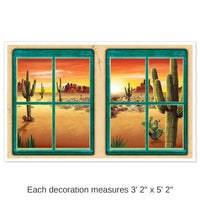 6 Pack Bulk Desert Party Insta-View Decoration