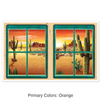 6 Pack Bulk Desert Party Insta-View Decoration