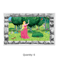 6 Pack Bulk Castle Party Insta-View Decoration