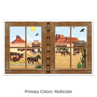 6 Pack Bulk Western Party Insta-View Decoration