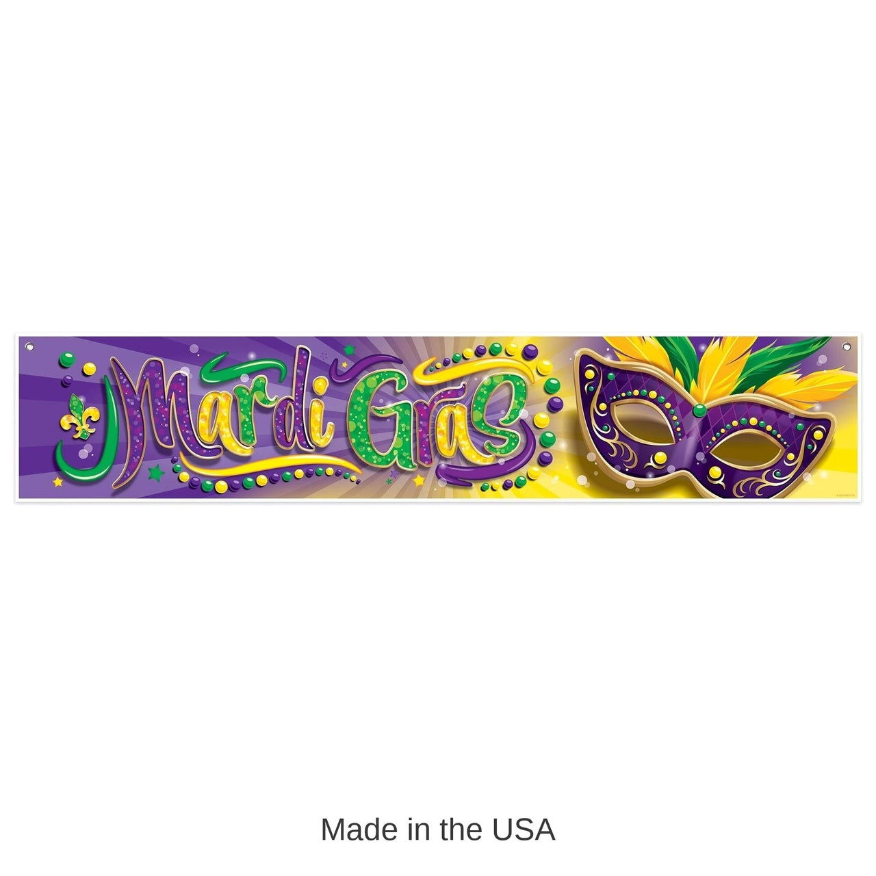12 Pack Bulk Mardi Gras Banner