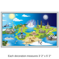 6 Pack Bulk Window To The World Party Insta-View Decoration