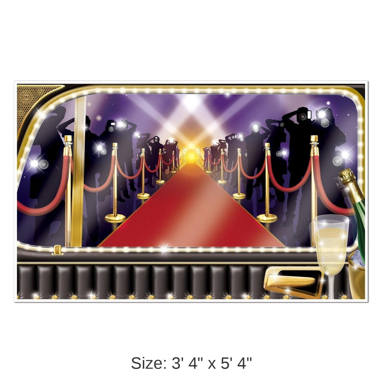 6 Pack Bulk VIP Limo Arrival Party Insta-View Decoration