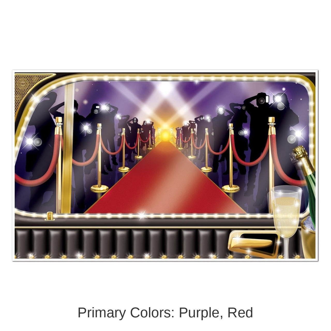 6 Pack Bulk VIP Limo Arrival Party Insta-View Decoration