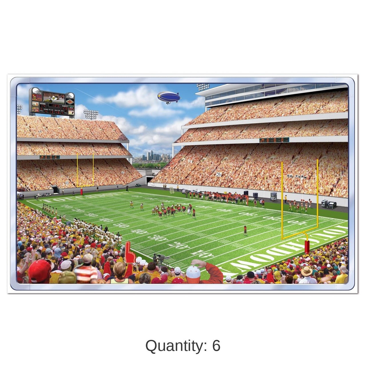 6 Pack Bulk Owner's Box Party Insta-View Decoration