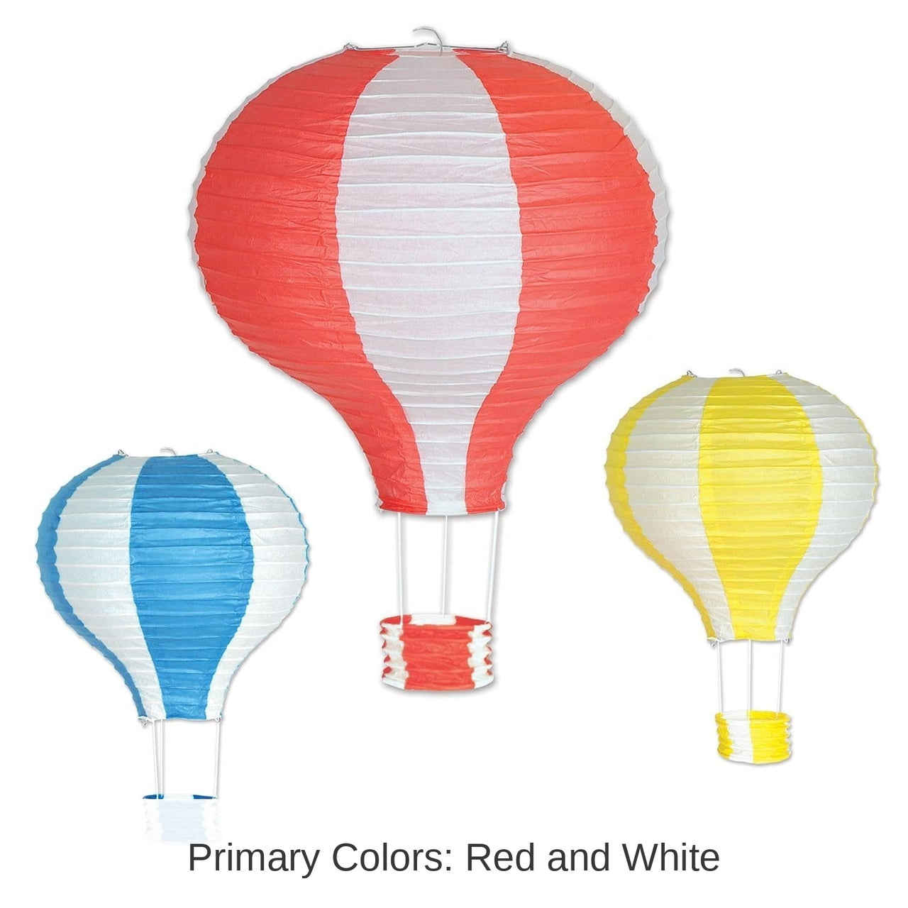 18 Pack Bulk Hot Air Balloon Party Paper Lanterns