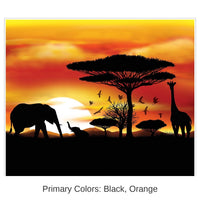 6 Pack Bulk Safari Party Insta-Mural