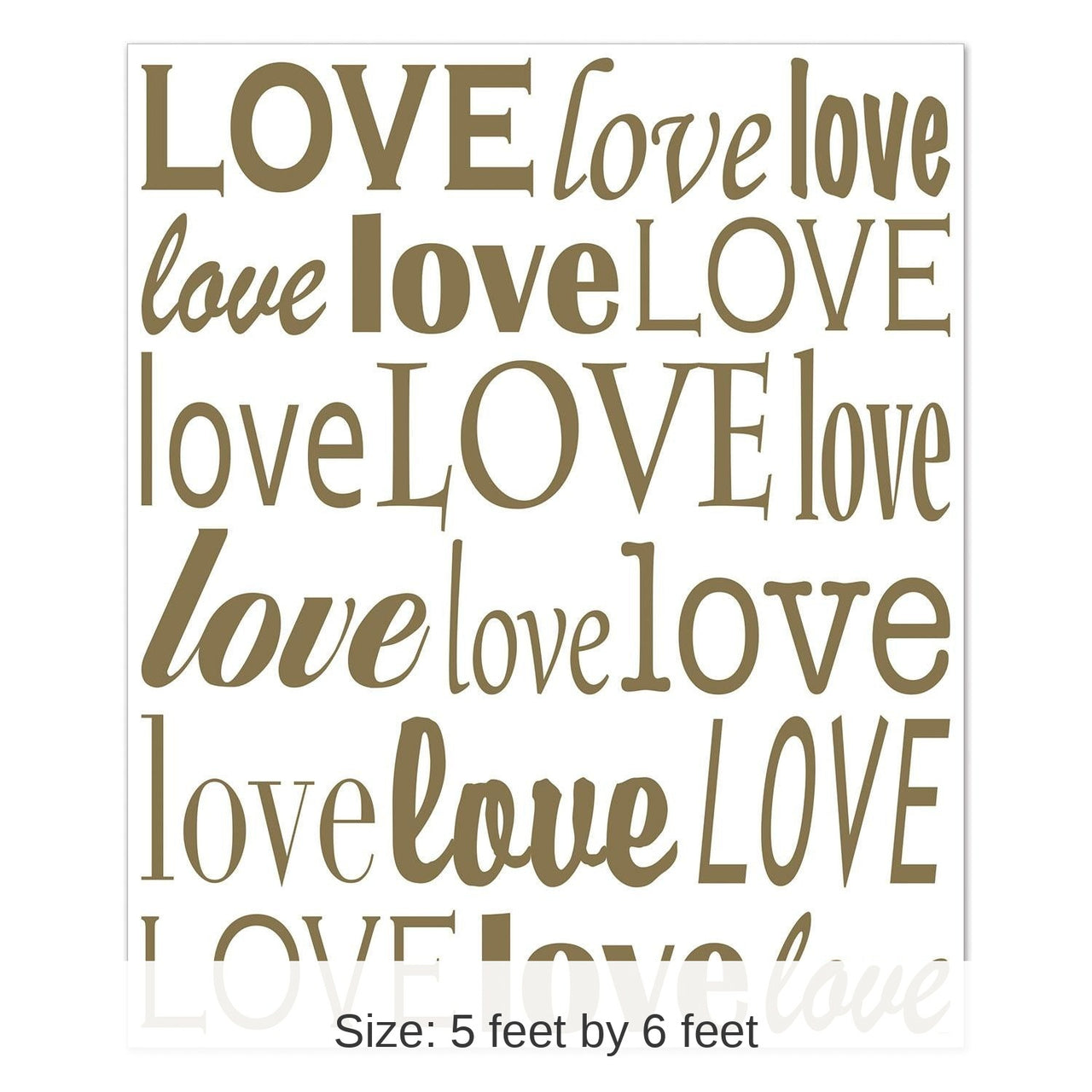 6 Pack Bulk Love Insta-Mural Decoration Photo Op