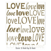 6 Pack Bulk Love Insta-Mural Decoration Photo Op