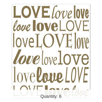 6 Pack Bulk Love Insta-Mural Decoration Photo Op