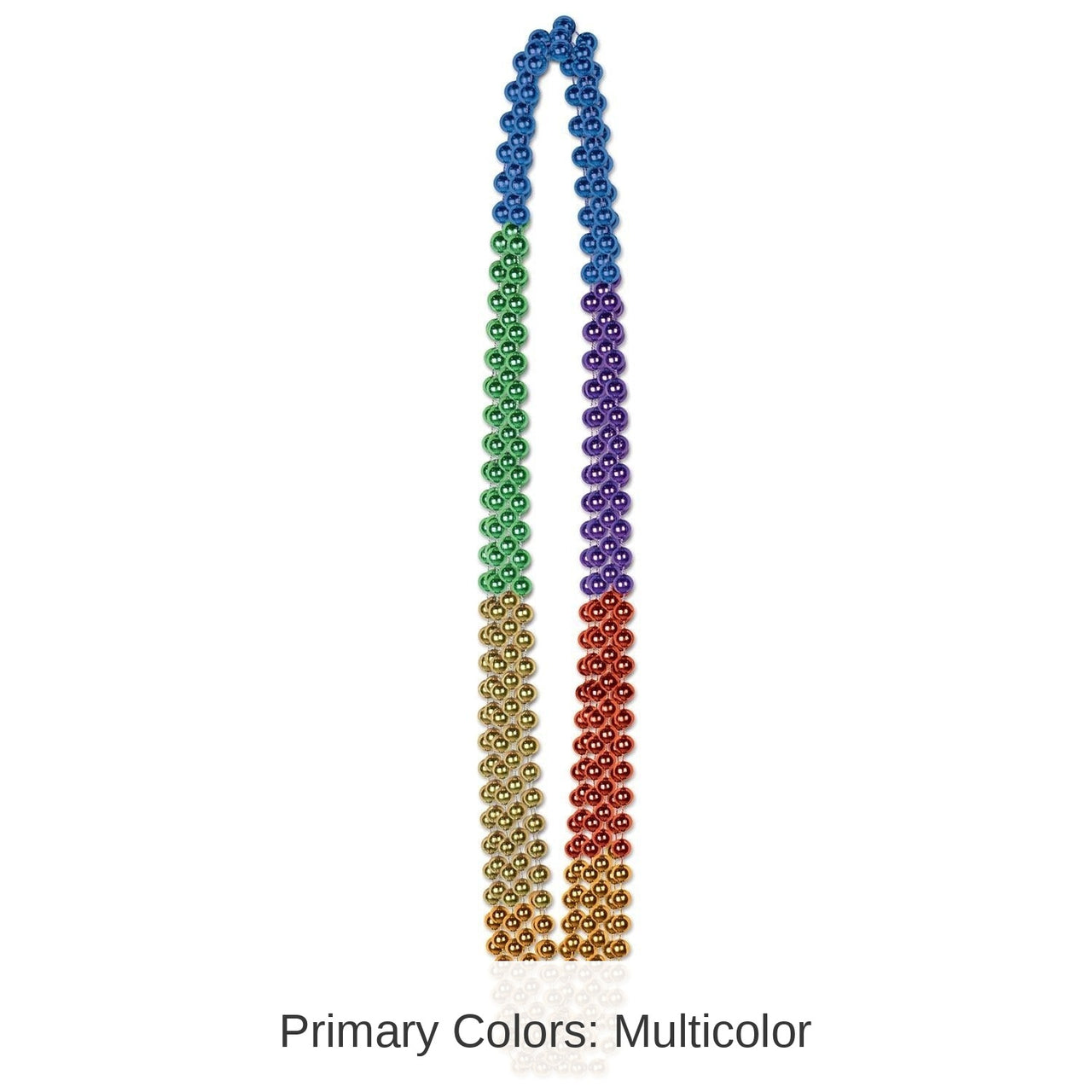72 Pack Bulk Rainbow Bead Necklaces