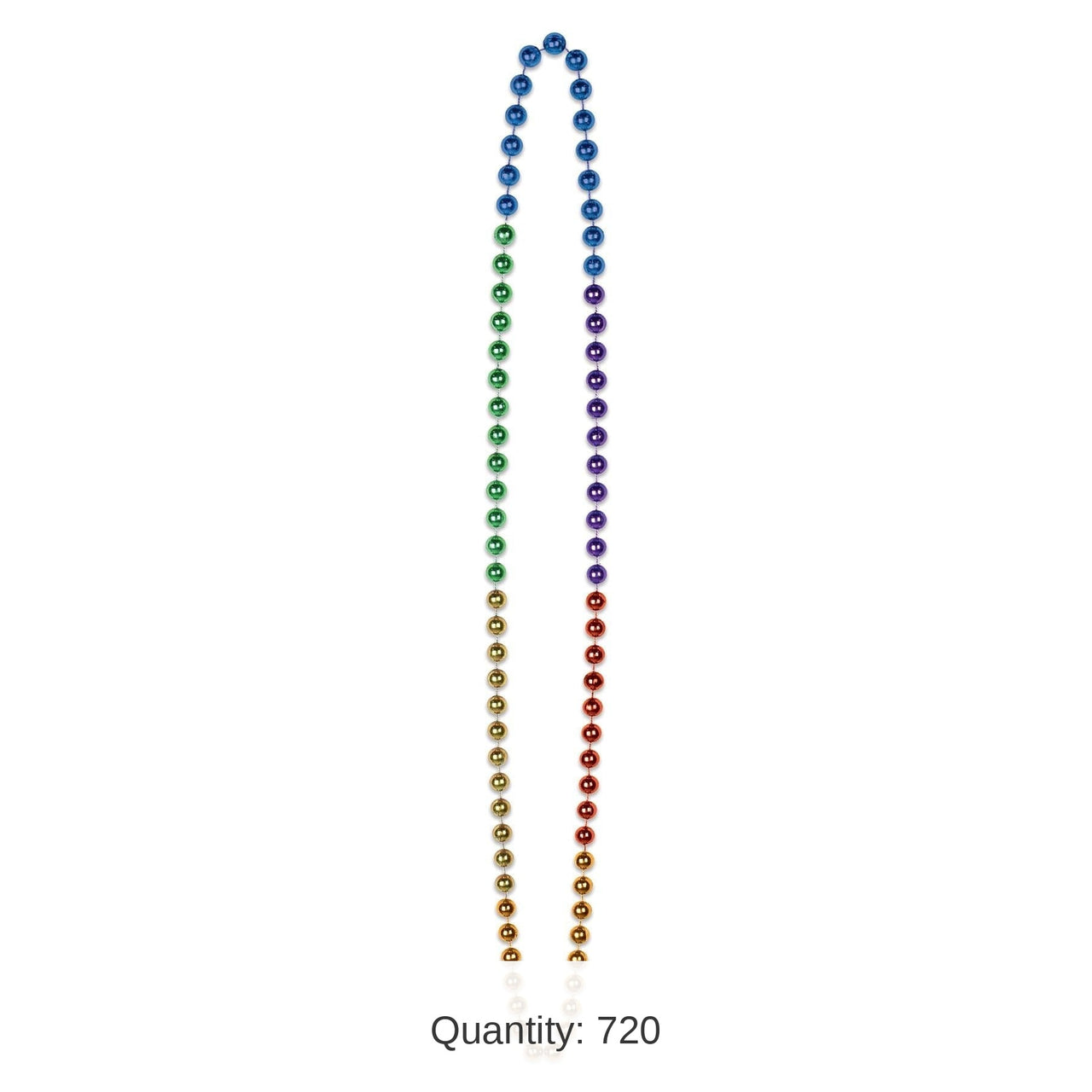 720 Pack Bulk Rainbow Party Bead Necklaces