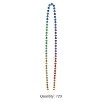 720 Pack Bulk Rainbow Party Bead Necklaces