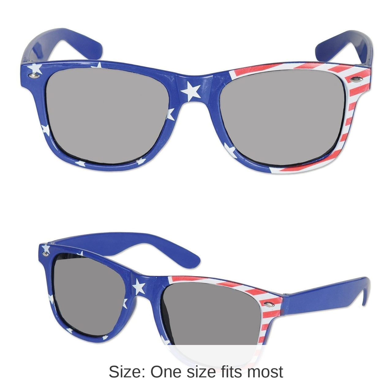 6 Pack Bulk Patriotic Glasses