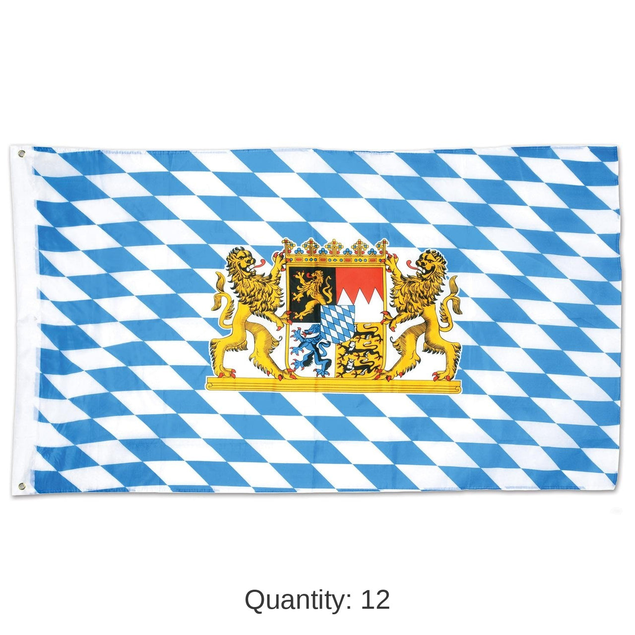 12 Pack Bulk Bavarian Oktoberfest Flag