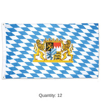12 Pack Bulk Bavarian Oktoberfest Flag