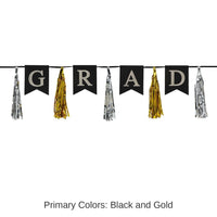 12 Pack Bulk Grad Tassel Graduation Party Streamer