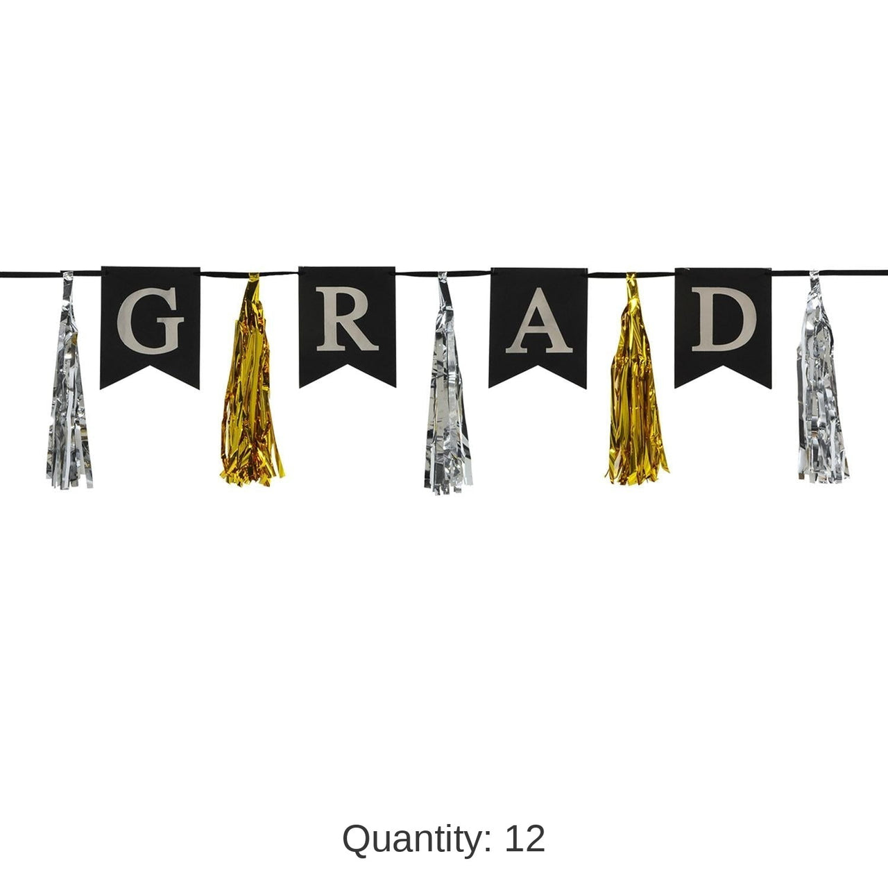 12 Pack Bulk Grad Tassel Graduation Party Streamer