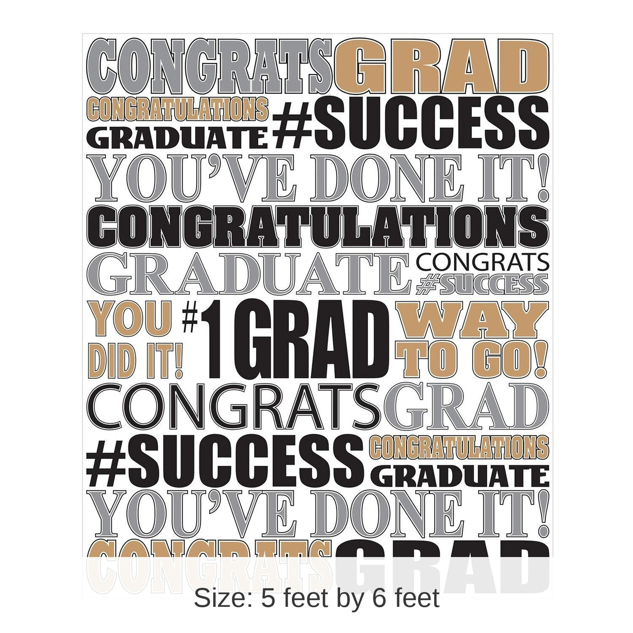 6 Pack Bulk Graduation Party Insta-Mural Decoration Photo Op