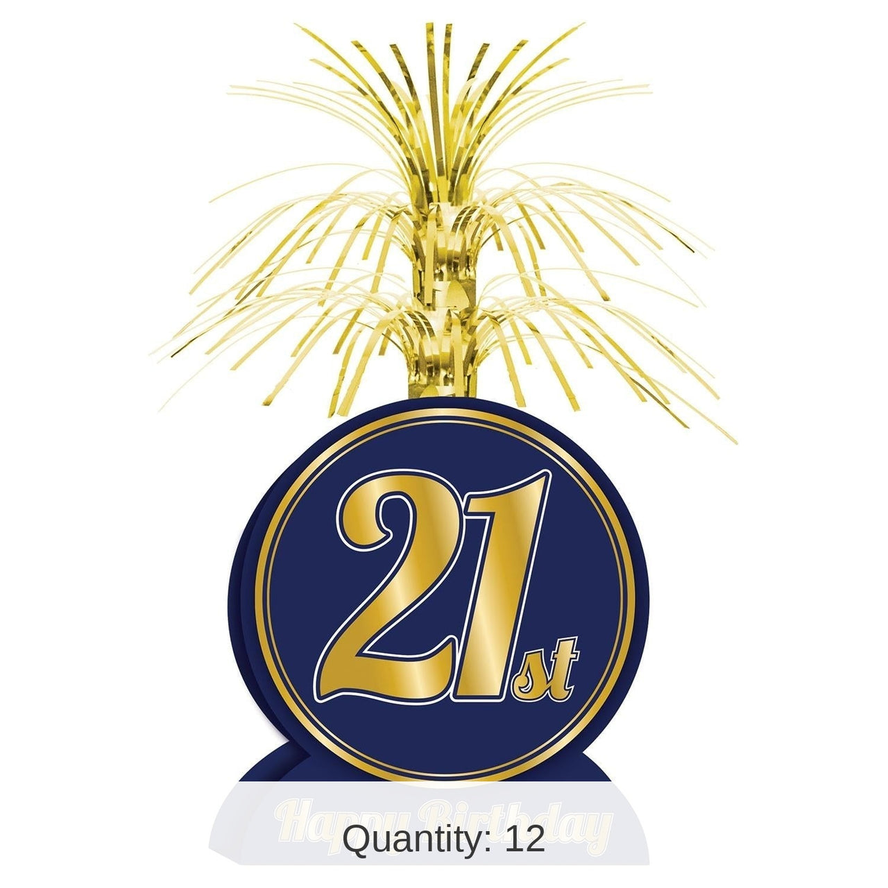 12 Pack Bulk 21st Birthday Party Centerpiece