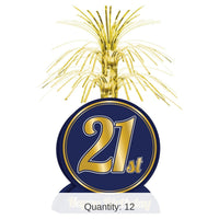 12 Pack Bulk 21st Birthday Party Centerpiece