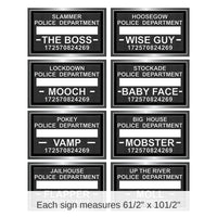 96 Piece Bulk Speakeasy Mug Shot Party Photo Fun Signs