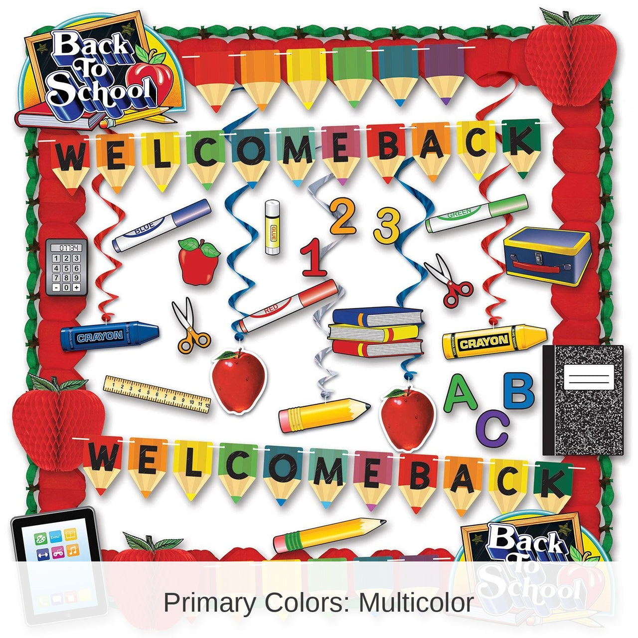 School Days Party Decorating Kit