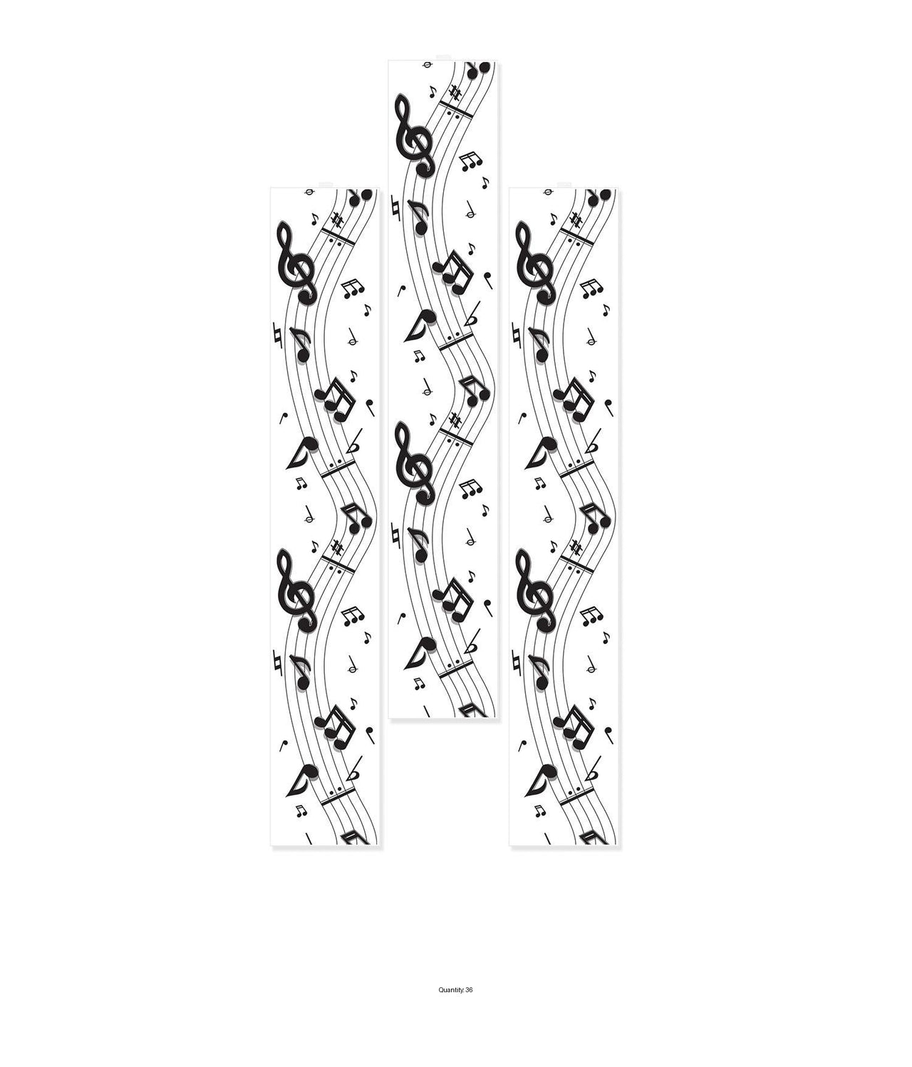 36 Pack Bulk Musical Notes Party Panels