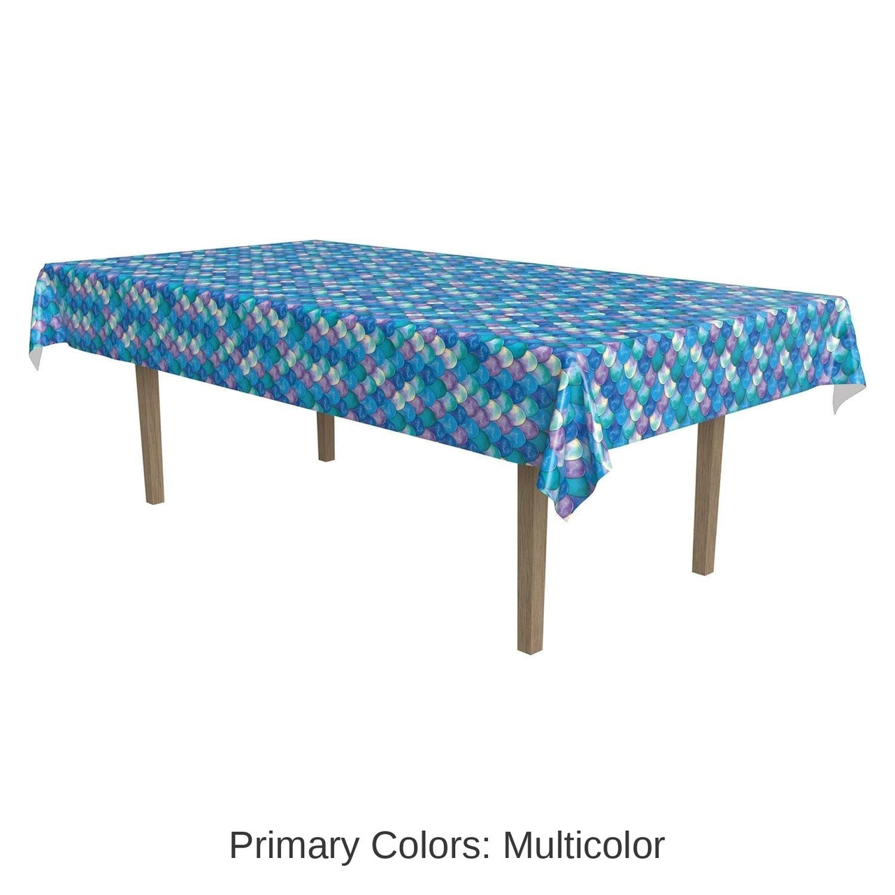 12 Pack Bulk Mermaid Scales Party Tablecover