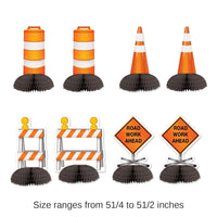 96 Pack Bulk Construction Mini Party Centerpieces