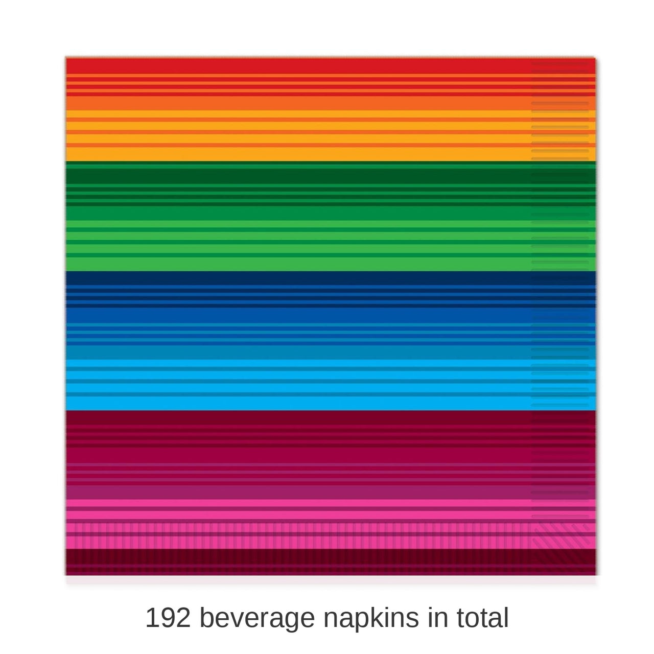 192 Pack Bulk Fiesta Beverage Napkins