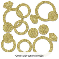 12 Pack Bulk Bachelorette Party Diamond Ring Deluxe Sparkle Confetti (0.5 Oz/Pkg)