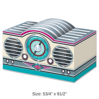 12 Pack Bulk 3-D Rock/Roll Radio Party Centerpiece
