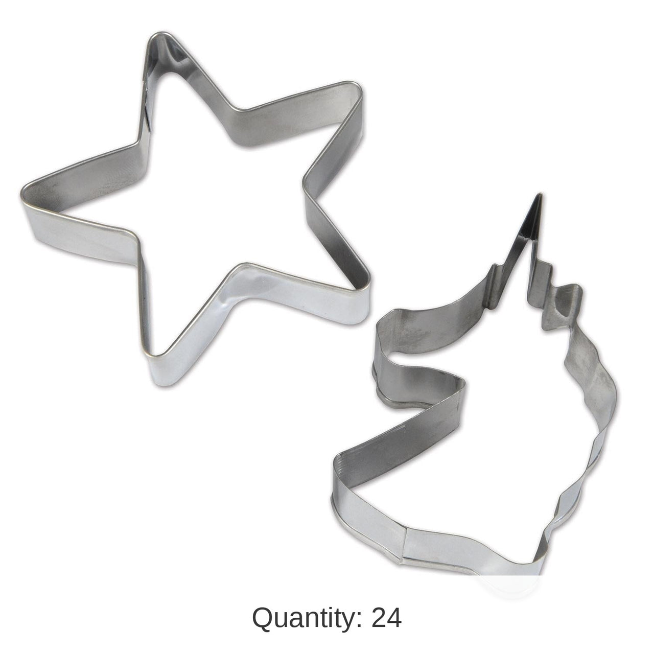 24 Pack Bulk Unicorn Party Cookie Cutters