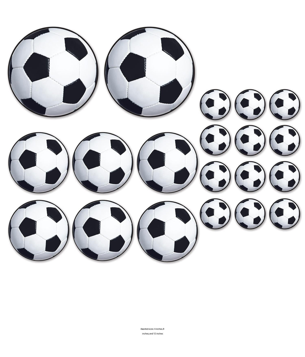 240 Pack Bulk Soccer Ball Party Cutouts