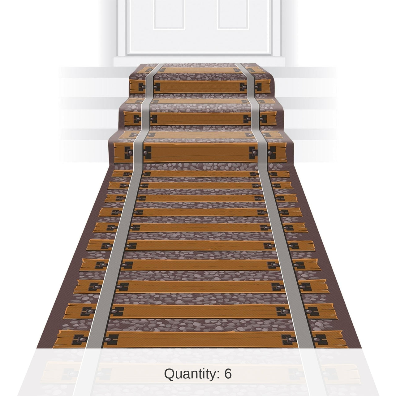 6 Pack Bulk Railroad Track Party Runner