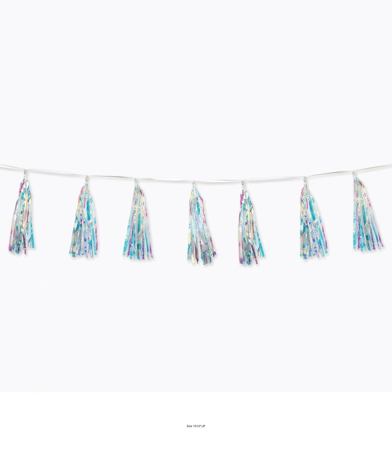6 Pack Bulk Iridescent Party Tassel Garland