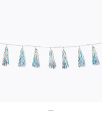 6 Pack Bulk Iridescent Party Tassel Garland