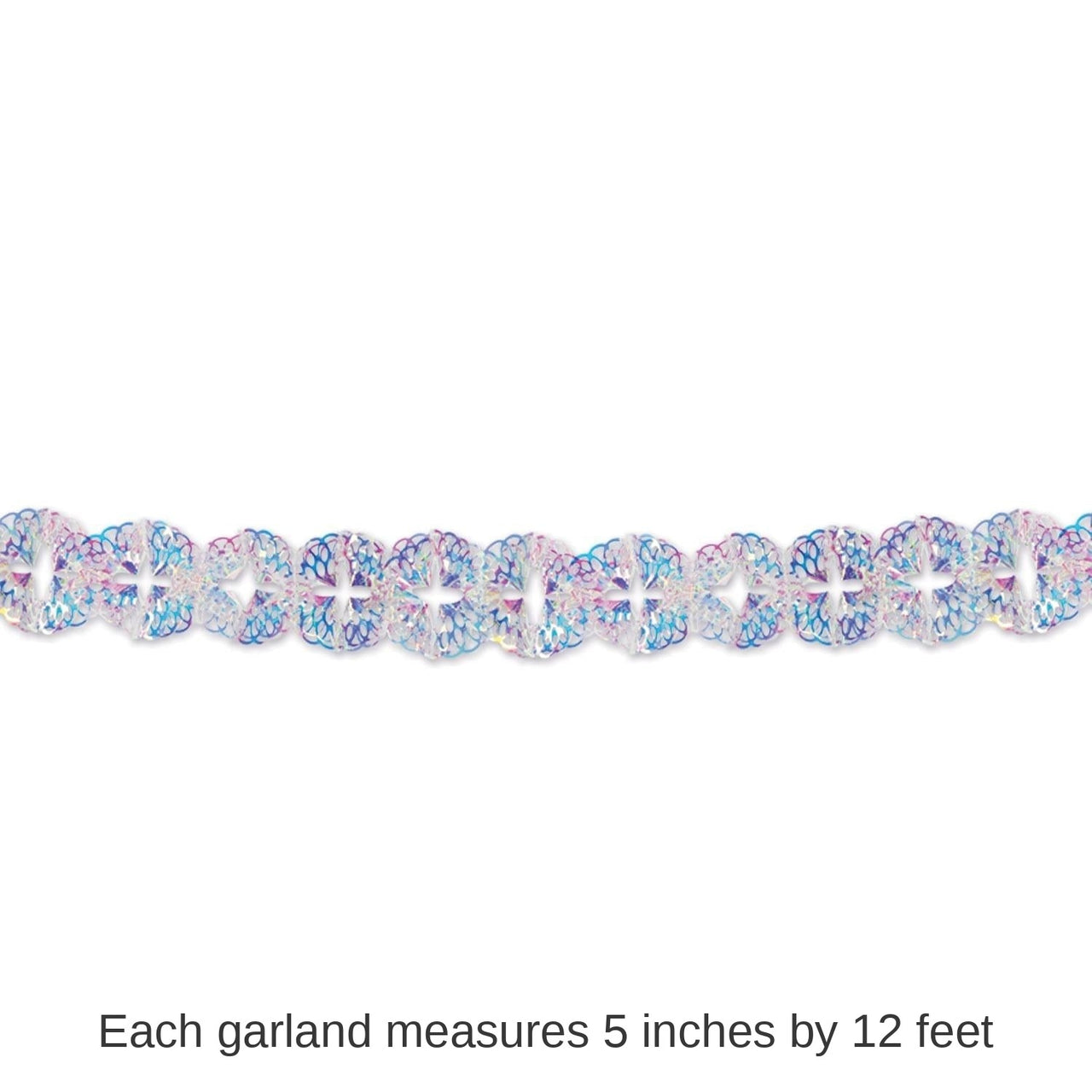 6 Pack Bulk Iridescent Party Garland
