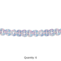 6 Pack Bulk Iridescent Party Garland