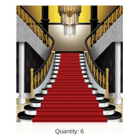 6 Pack Bulk Grand Staircase Party Insta-Mural Decoration Photo Op