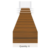 6 Pack Bulk Wooden Plank Party Runner