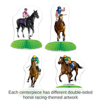 48 Pack Bulk Horse Racing Mini Party Centerpieces