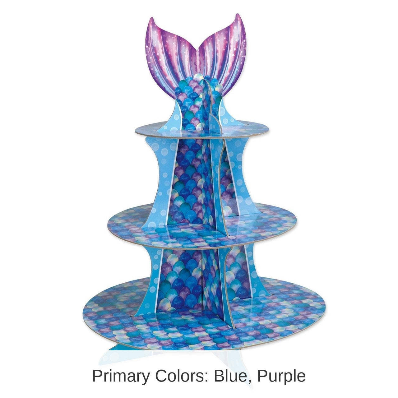 12 Pack Bulk Mermaid Party Cupcake Stand